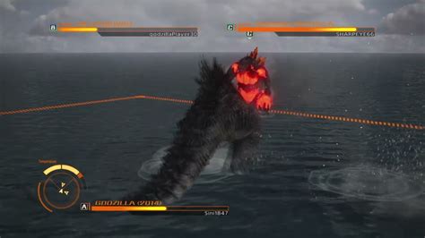 Godzilla Ps4 Godzilla 2014 Vs Destoroyah Vs Burning Godzilla Youtube