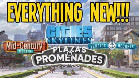 Deep Dive Into EVERYTHING New In Cities Skylines Plazas Promenades