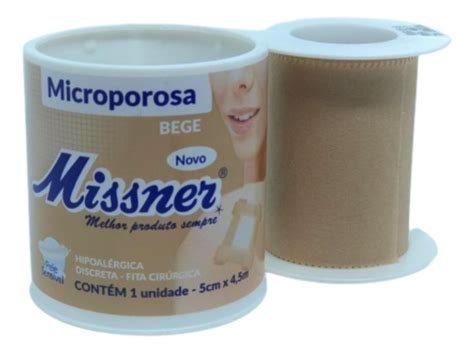 Micropore Bege 5 0cmx 4 5m Missner 5 Unidades Mercado Livre