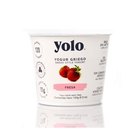 Yolo Yogurt Griego Fresa X 150Gr Farmadon La Farmacia De La Esquina