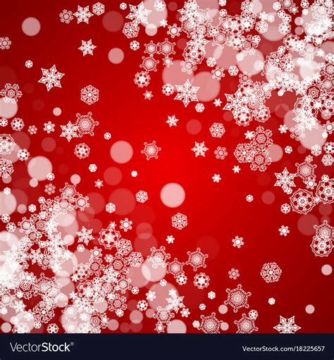 Christmas border with white snowflakes Royalty Free Vector