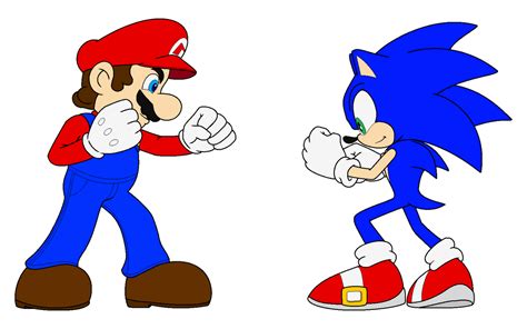 Mario Vs Sonic Ready Set By Zero20 2 On Deviantart