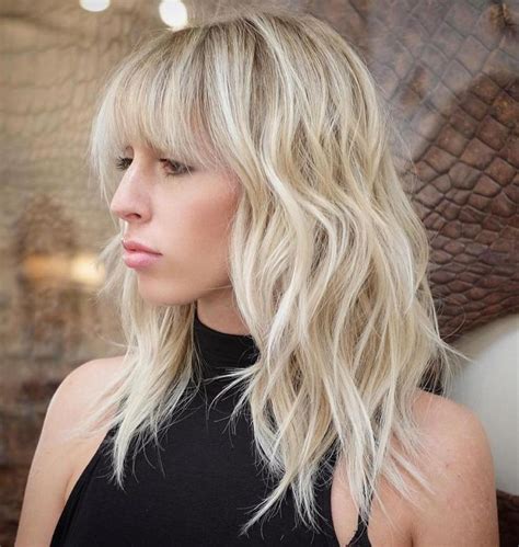 40 Styles With Medium Blonde Hair For Major Inspiration Blonde Hair With Bangs Blonde Layered