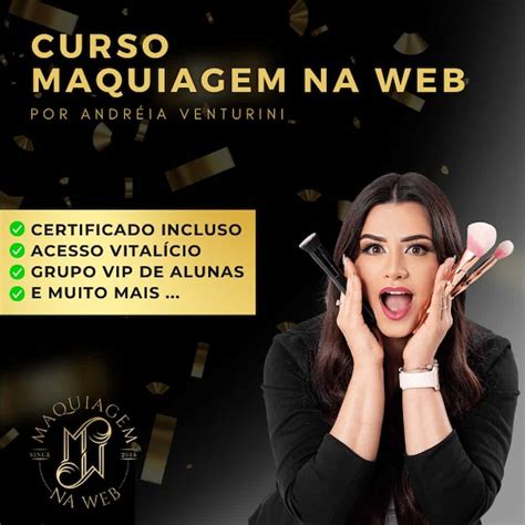 Curso Maquiagem na Web 1 0 Andréia Venturini é bom vale a pena