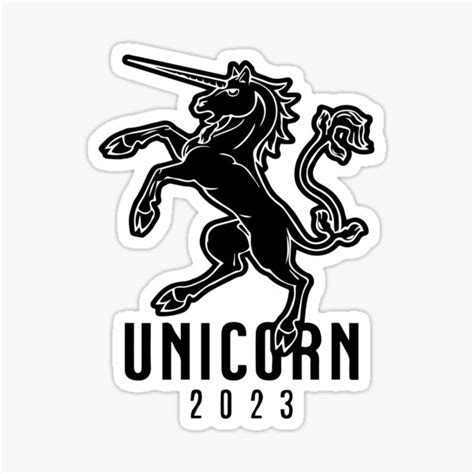 "Unicorn 2023" Sticker for Sale by samwash | Redbubble