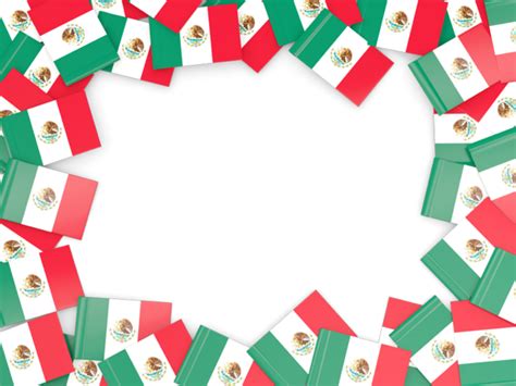 Flag frame. Illustration of flag of Mexico