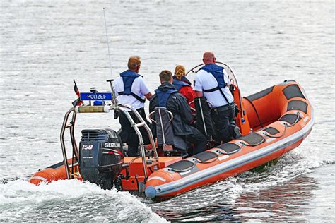 Polizeiboot Der Wasserschutzpolizei Schleswig Holstein Am Im