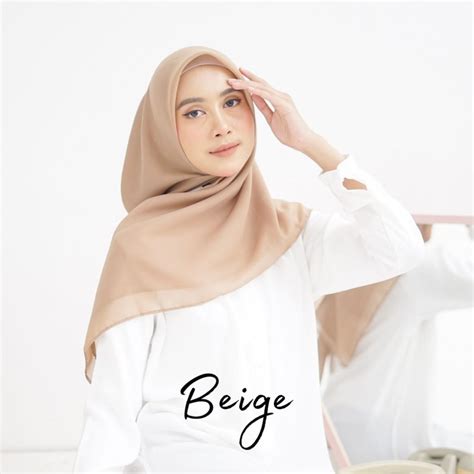 Jual Hijab Bella Square Polycotton X Jahit Neci Premium