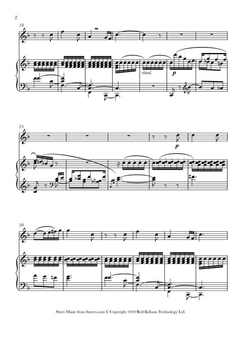 Schumann Mondnacht From Liederkreis Op 39 Sheet Music For Clarinet