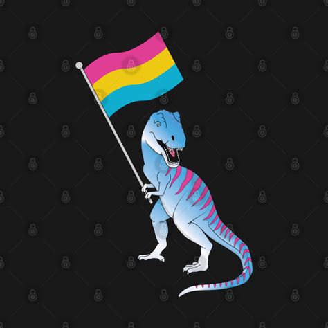 Pansexual Flag Dinosaur LGBTQIA Pan Pride LGBT Nonbinary Decal Cat