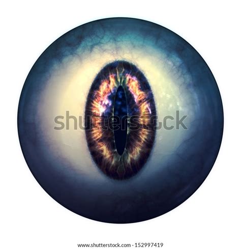 Abstract Scary 3d Eyeball Monster Halloween Stock Illustration 152997419