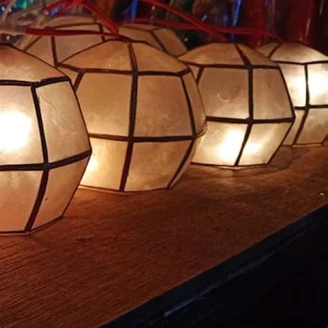 Capiz Ball Lantern Set Of Weee