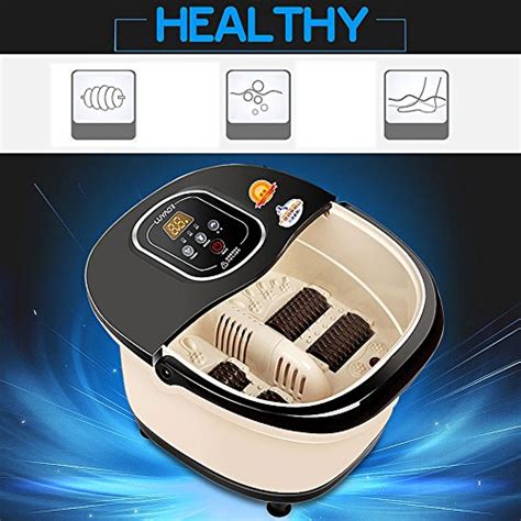 Foot Spa Bath Massager Multifunction Heat Infrared Vibrating Air Bubble Electric Foot Massager