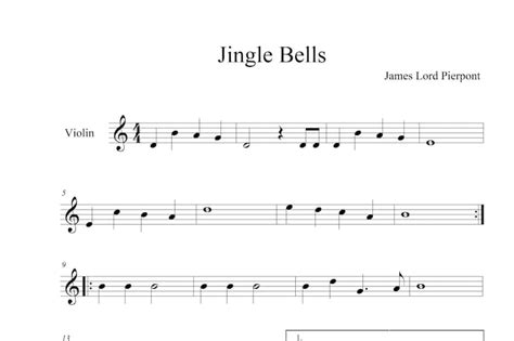 Jingle Bells Very Easy Piano Sheets Digital Download With Lyrics And