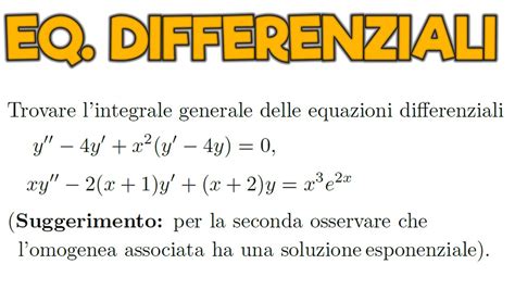 Equazioni Differenziali Esercizio Con Serie Di Potenze Analisi