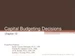 Ppt Chapter Capital Budgeting Powerpoint Presentation Free