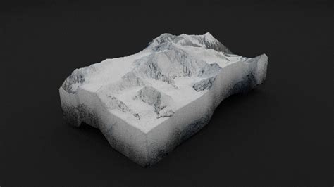 3D model Ismoil Somoni Peak VR / AR / low-poly | CGTrader