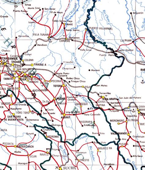 Bolivia Road Map Mapa De Rutascarreterasrodoviasvial Flickr