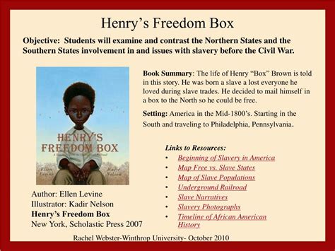 PPT - Henry’s Freedom Box PowerPoint Presentation, free download - ID:1945809