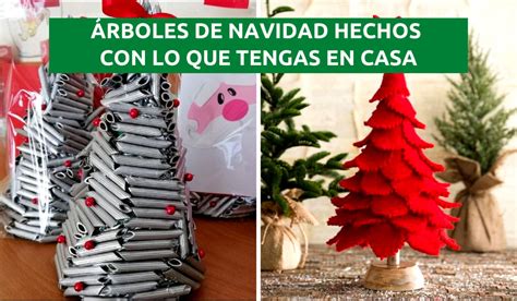 Ideas De Rboles De Navidad Hechos Con Lo Que Tienes En Casa