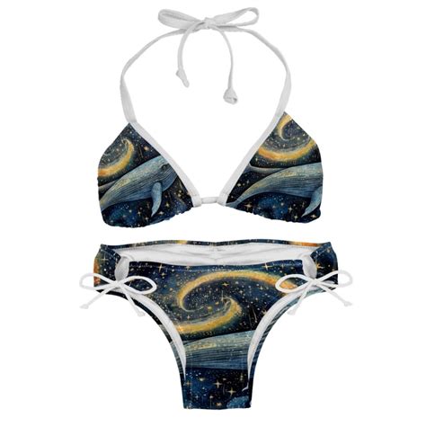 Whale Women S Detachable Sponge Adjustable Strap Bikini Set Pack For