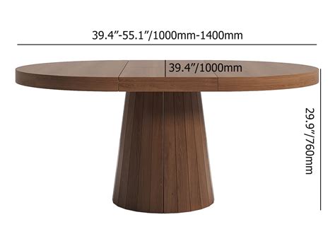 Seater Extendable Dining Table Walnut Dining Table Japandi Dining