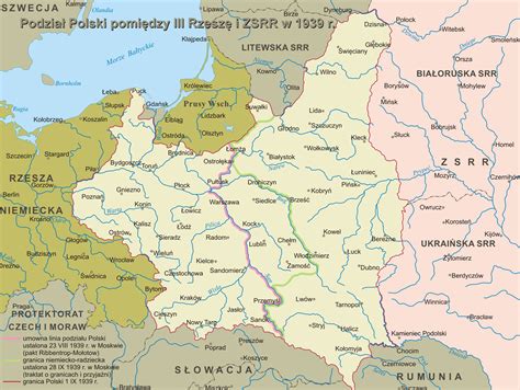 Mapa Polski Zsrr