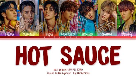 Nct Dream Hot Sauce Lyrics 엔시티 드림 Hot Sauce 가사 Color Coded Lyrics