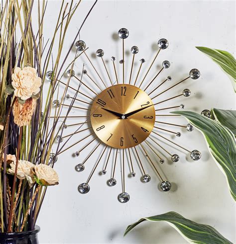 Sunburst Shaped Ultra Modern Wall Clocks Foter