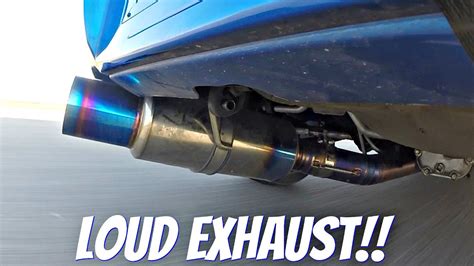 Subaru Impreza STi With Tomei Ti Titanium Exhaust LOUD Sound YouTube