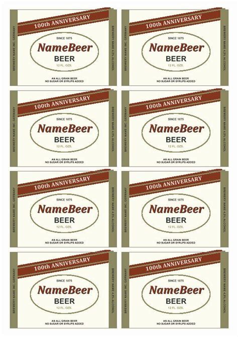 Beer Can Label Template Artofit