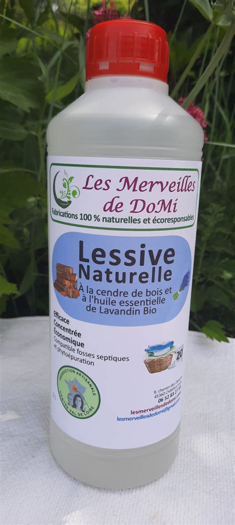 Lessive Au Lavandin Bio 1 L Les Merveilles De Domi Locavor Fr