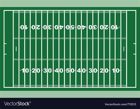 American football field Royalty Free Vector Image