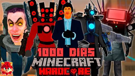 SobrevivÍ 1000 Días En Un Apocalipsis De Skibidi Toilet En Minecraft