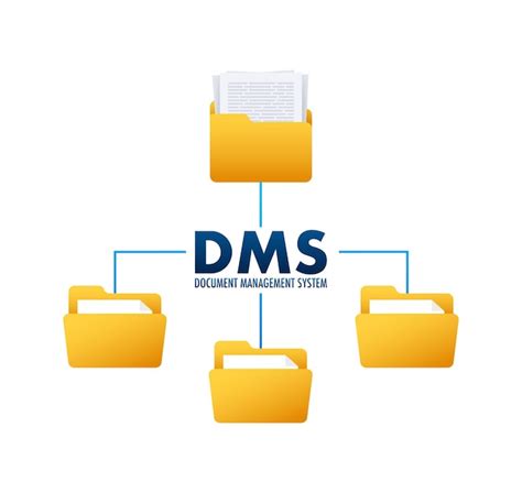 Premium Vector DMS Document Management System Digital Business Cloud