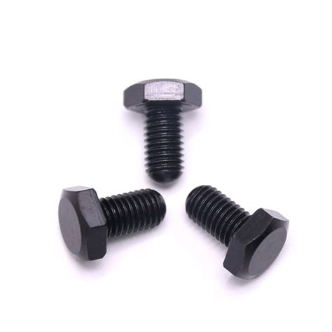 DIN933 8 8 Grade Black Oxide Carbon Steel Heavy Hex Bolt China Hex