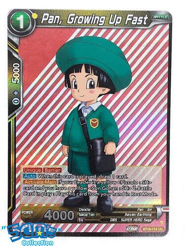 Pan Growing Up Fast BT18 114 UC FOIL Dawn Of The Z Legends DBS EBay