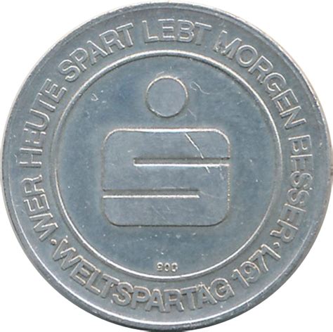 Token Weltspartag 1971 Federal Republic Of Germany Numista