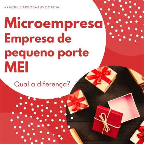 Microempresa Empresa De Pequeno Porte E Mei Rachel Barbosa Advocacia