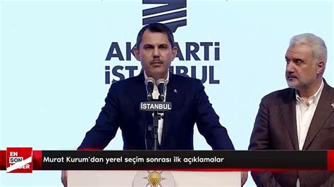 Murat Kurum dan yerel seçim sonrası ilk açıklamalar Dailymotion Video