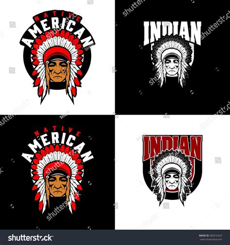 Indian Logo Vector Stock Vector (Royalty Free) 583316323 | Shutterstock