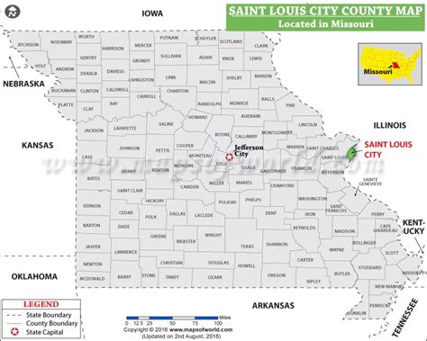 St Louis County Map Missouri