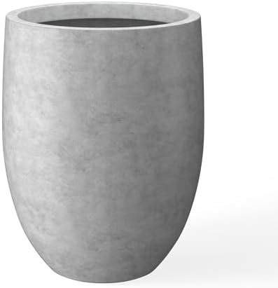 Amazon Kante H Pure White Concrete Tall Planter Large