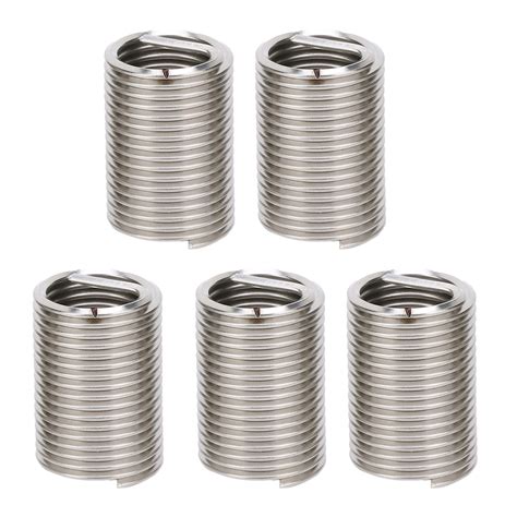 5Pcs Thread Inserts Male Female Reducing Nut Repair Tool Stainless