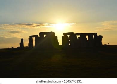 Stonehenge Sunset Winter Solstice England Stock Photo (Edit Now) 1345740131