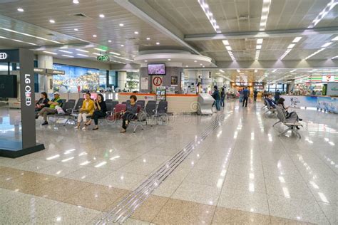 Gimhae International Airport Editorial Photo - Image of travel, hall: 121462216