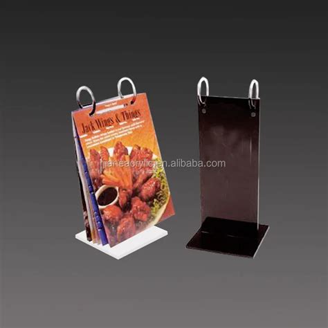 Roll Acrylic Menu Stand Table Stand Flip Menu Holder Restaurant Menu