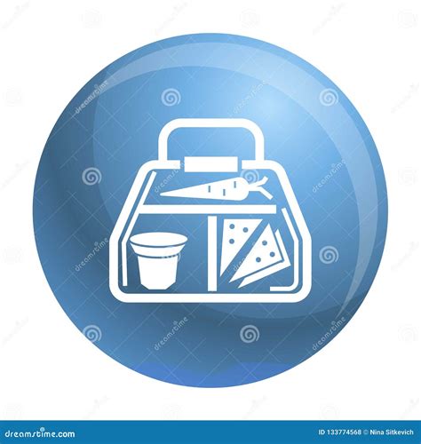 Vegan Lunchbox Icon Simple Style Stock Vector Illustration Of