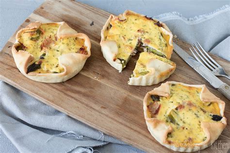 Mini Groene Asperge Quiches Deb S Bakery Kitchen