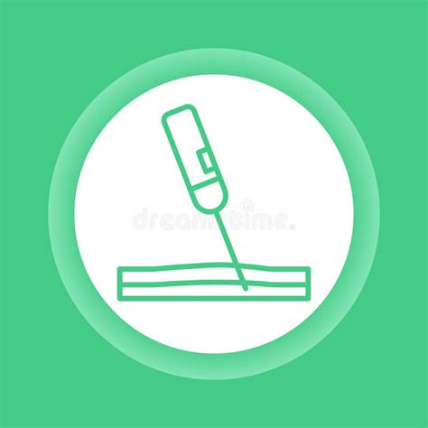 Biopsy Color Line Icon Isolated Vector Element Stock Vector